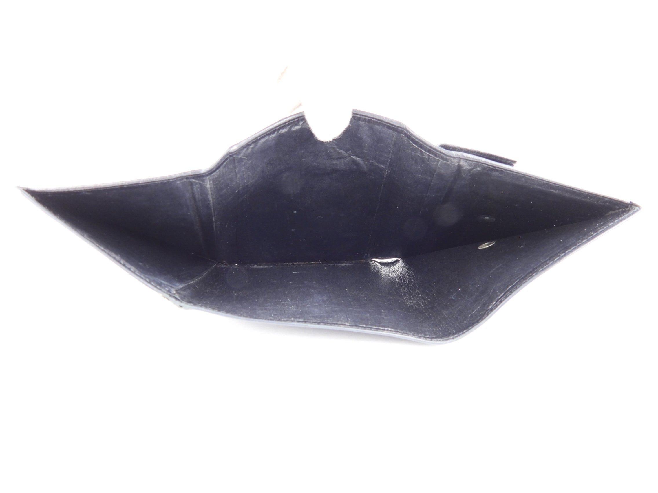 Gianni Versace Vintage 1990's Black Medusa Tri-Fold Wallet