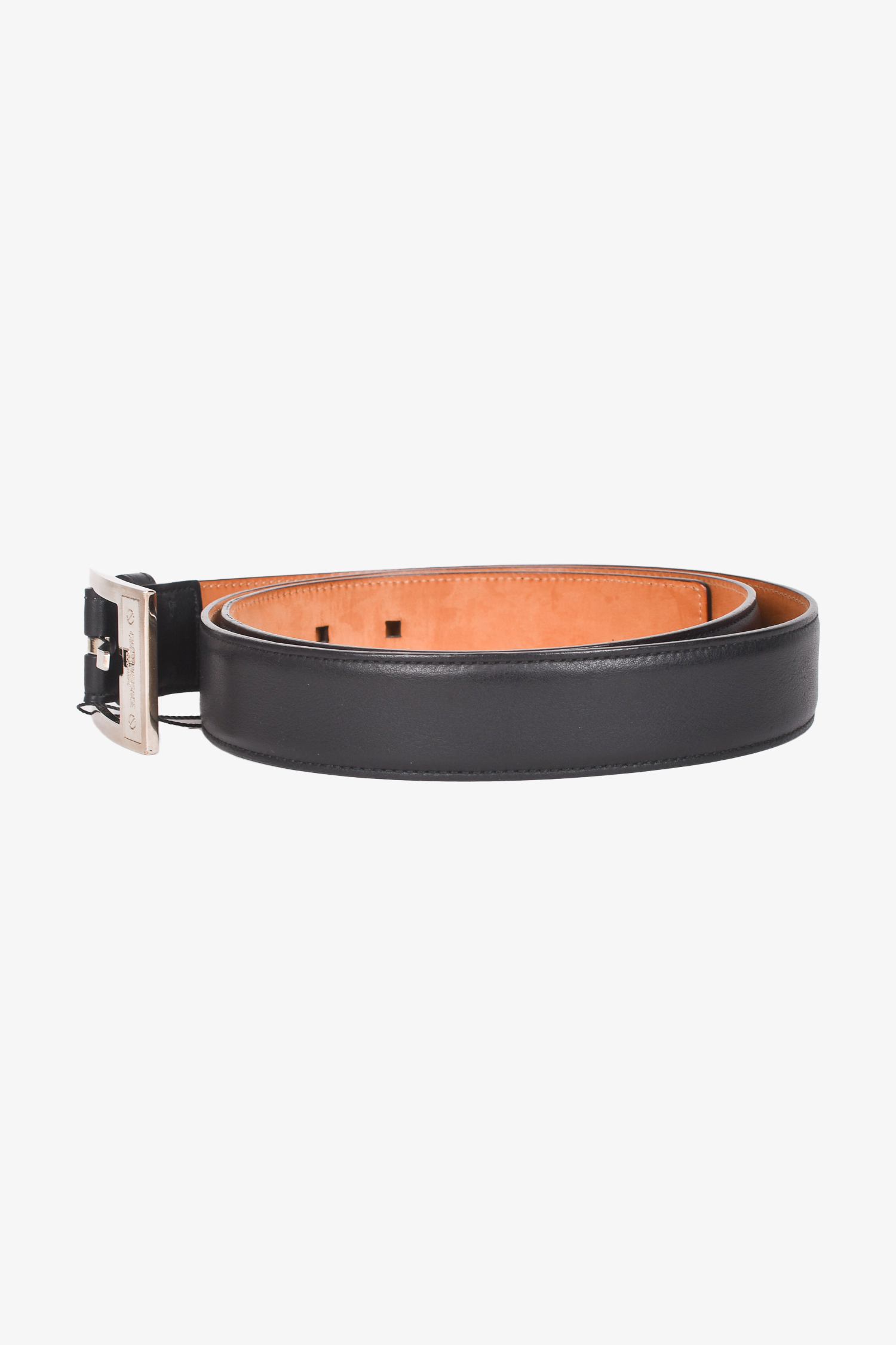 Gianni Versace Couture Black Leather Belt Size 40/100