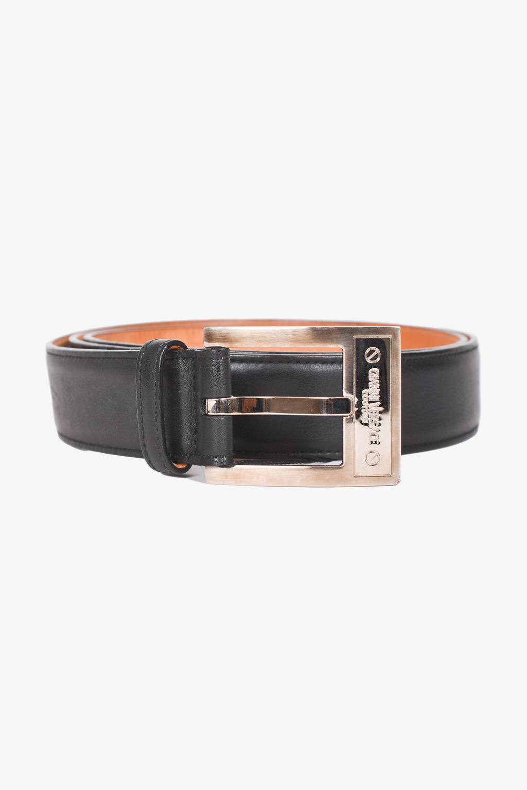 Gianni Versace Couture Black Leather Belt Size 40/100