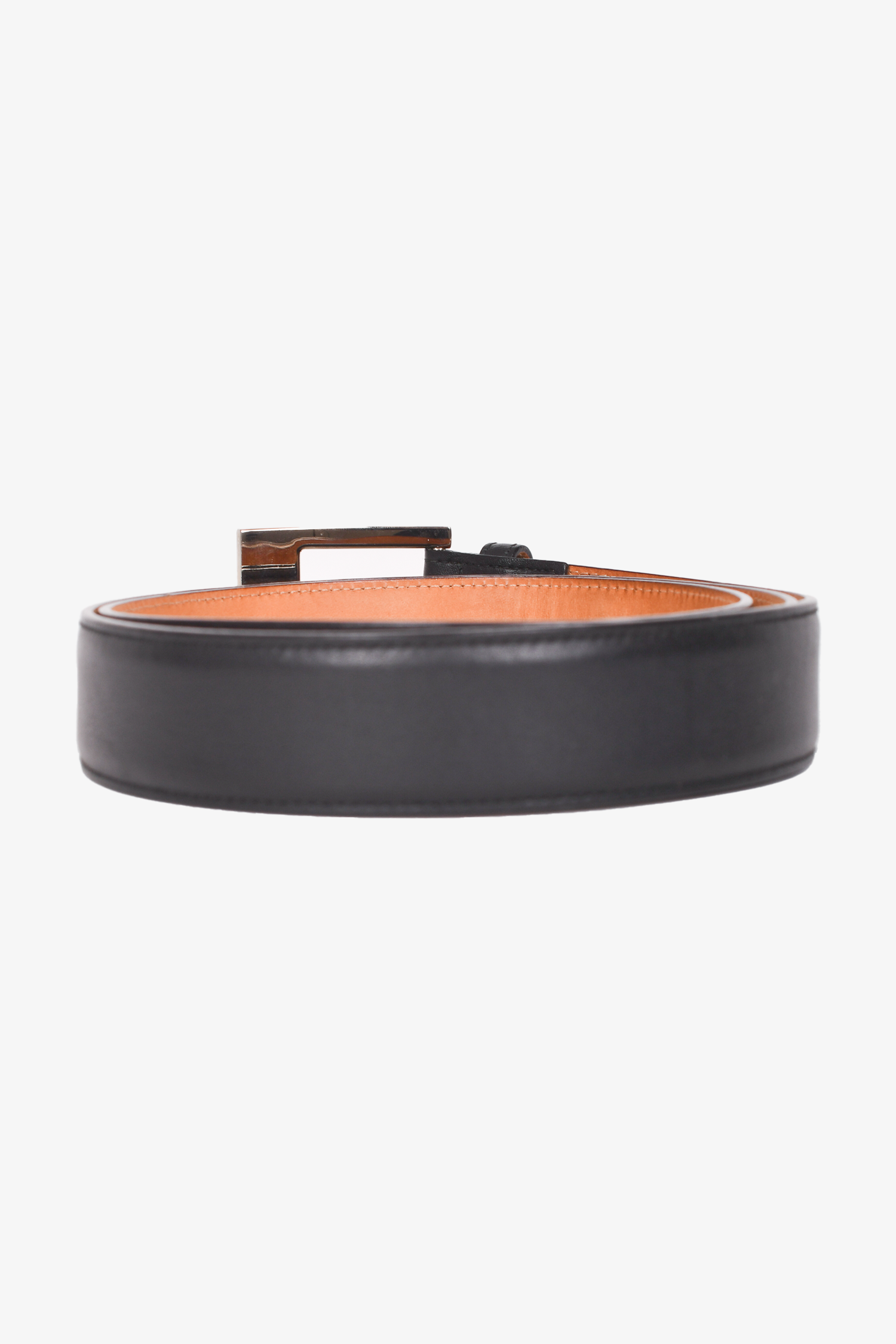 Gianni Versace Couture Black Leather Belt Size 40/100