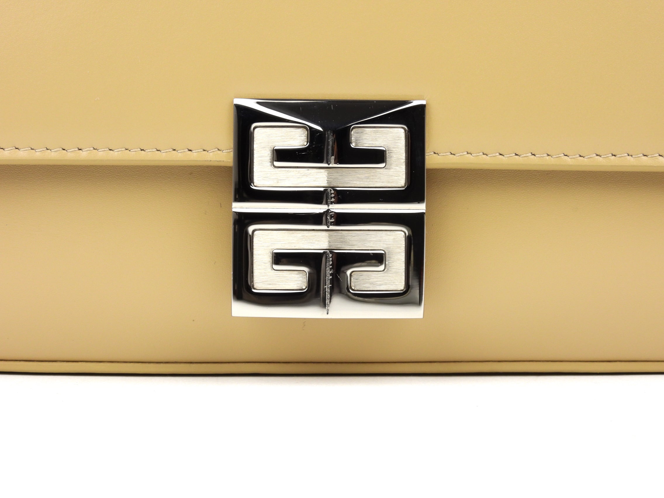 Givenchy Beige Cappuccino Smooth Box Calf 4G Shoulder Bag