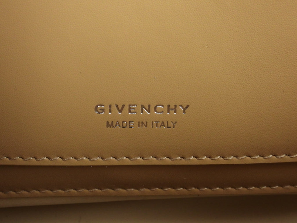 Givenchy Beige Cappuccino Smooth Box Calf 4G Shoulder Bag