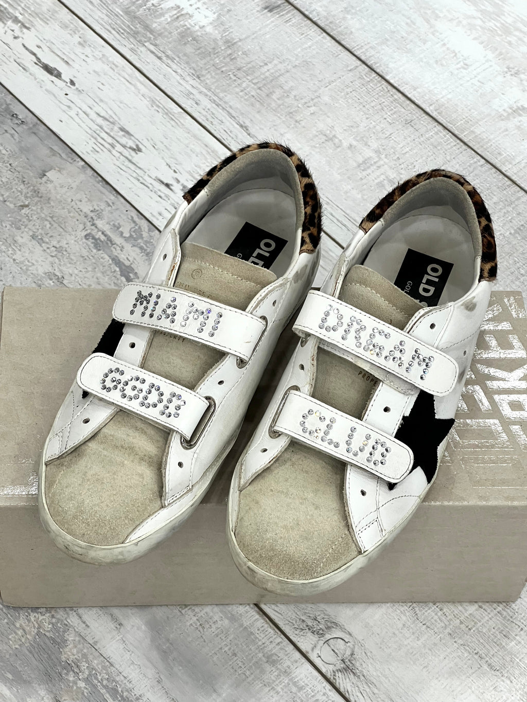 GOLDEN GOOSE OLD SCHOOL CRYSTAL MIAMI DREAM CLUB SNEAKERS