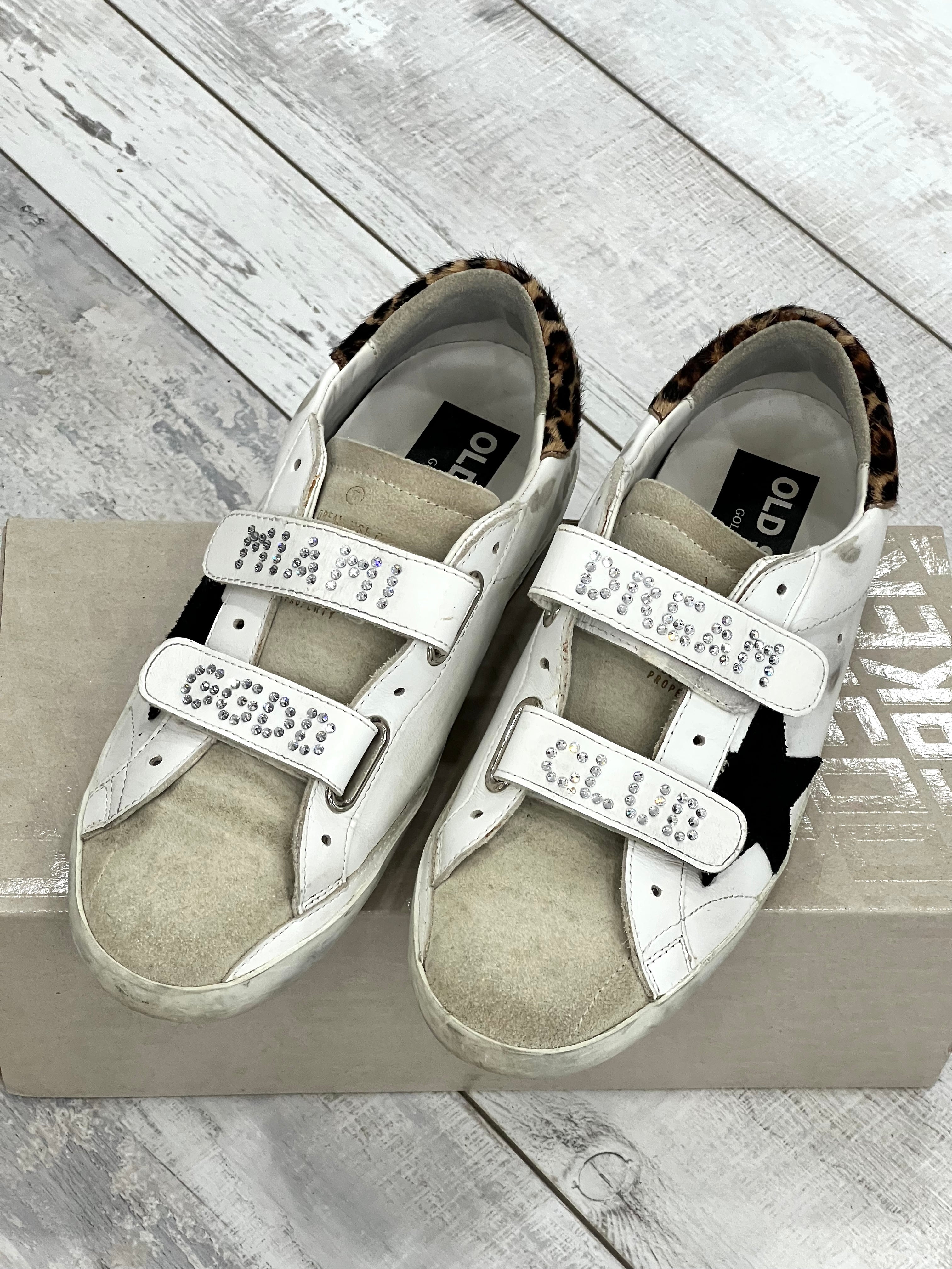 GOLDEN GOOSE OLD SCHOOL CRYSTAL MIAMI DREAM CLUB SNEAKERS