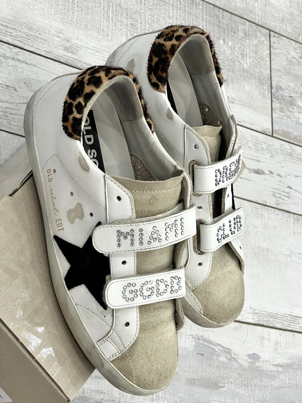 GOLDEN GOOSE OLD SCHOOL CRYSTAL MIAMI DREAM CLUB SNEAKERS