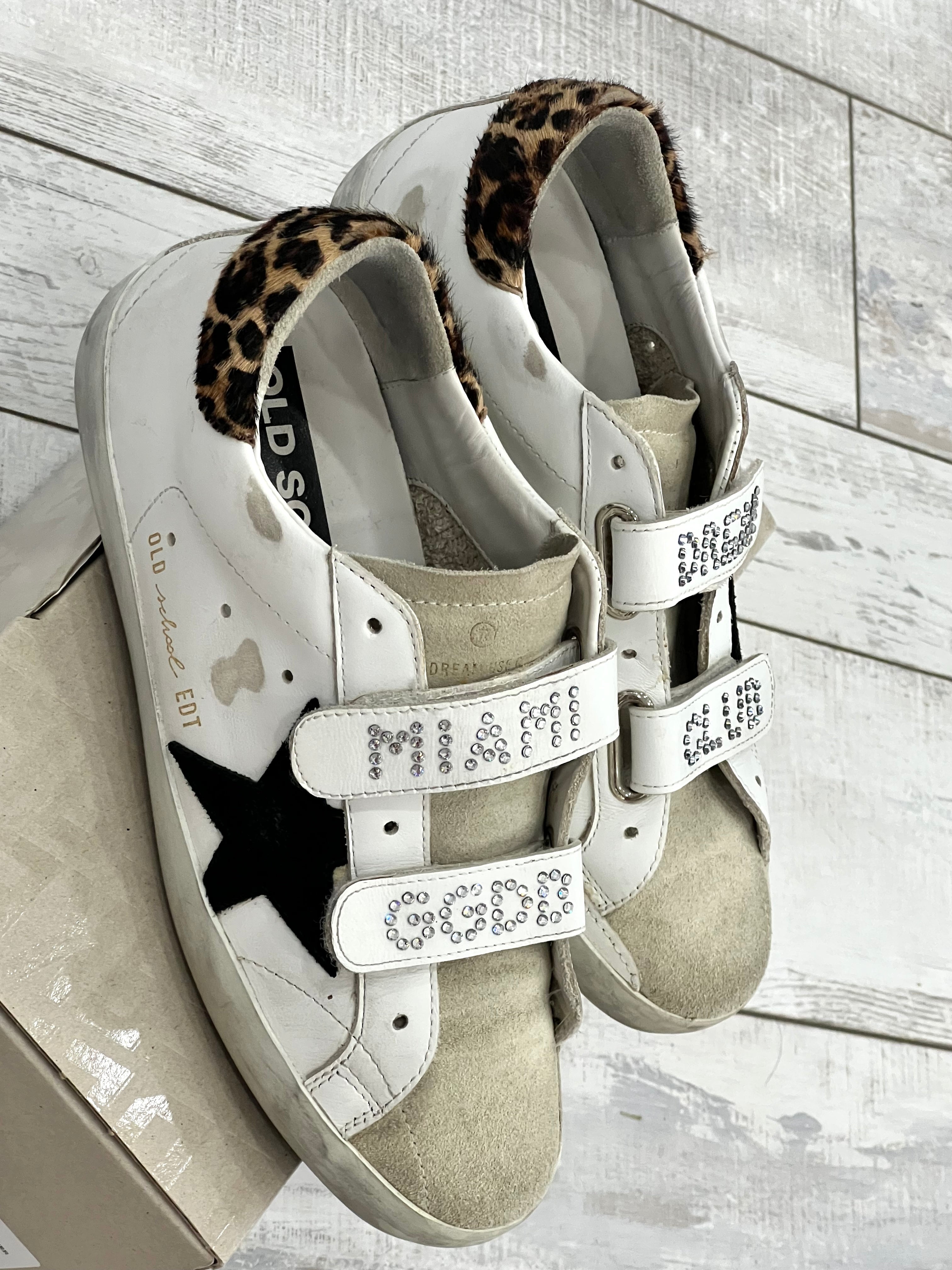 GOLDEN GOOSE OLD SCHOOL CRYSTAL MIAMI DREAM CLUB SNEAKERS