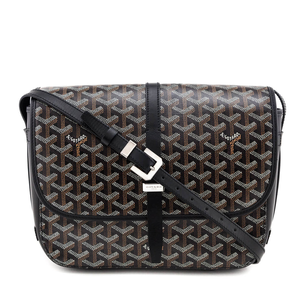 Goyard Black Goyardine Belvedere II MM Messenger Bag