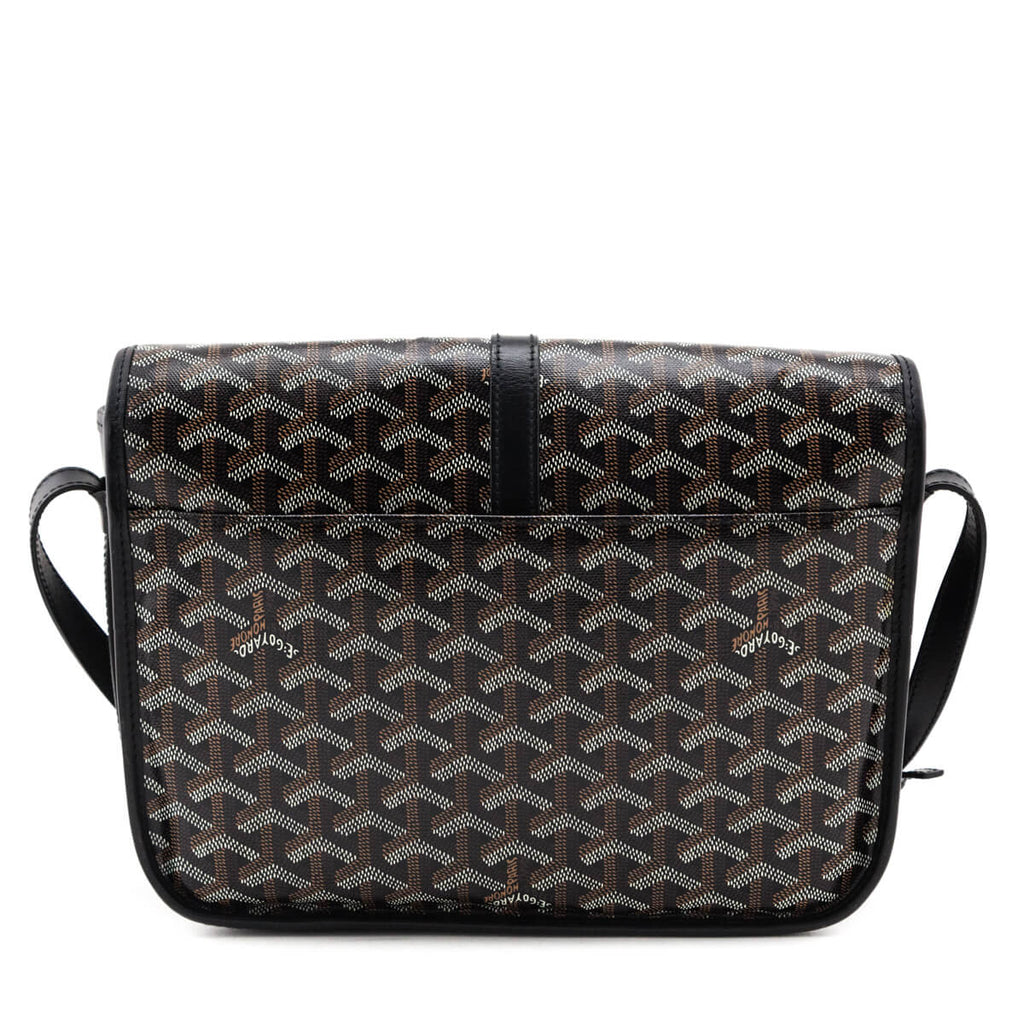Goyard Black Goyardine Belvedere II MM Messenger Bag