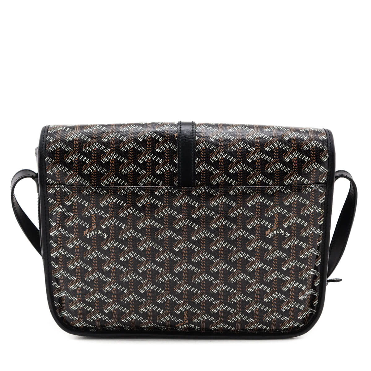 Goyard Black Goyardine Belvedere II MM Messenger Bag