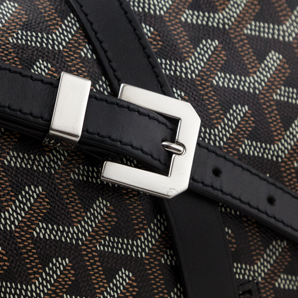 Goyard Black Goyardine Belvedere II MM Messenger Bag