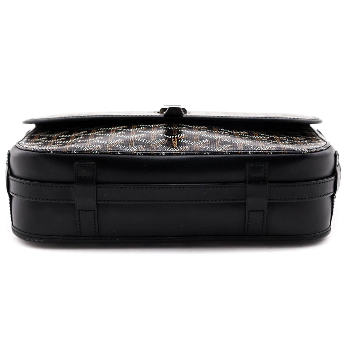 Goyard Black Goyardine Belvedere II MM Messenger Bag