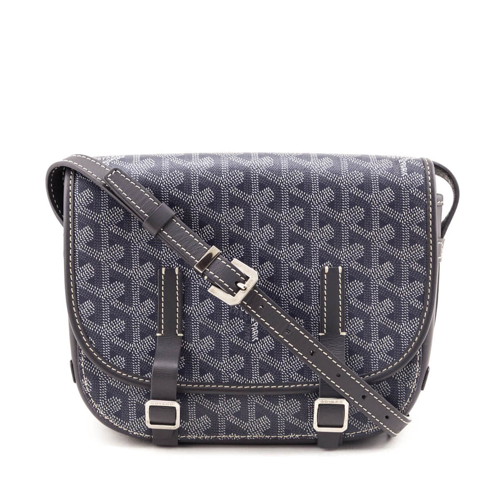 Goyard Grey Goyardine Belvedere PM Messenger Bag