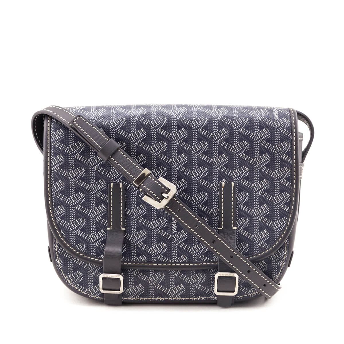 Goyard Grey Goyardine Belvedere PM Messenger Bag