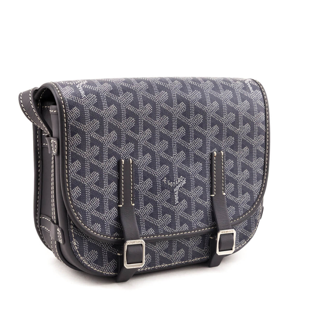 Goyard Grey Goyardine Belvedere PM Messenger Bag