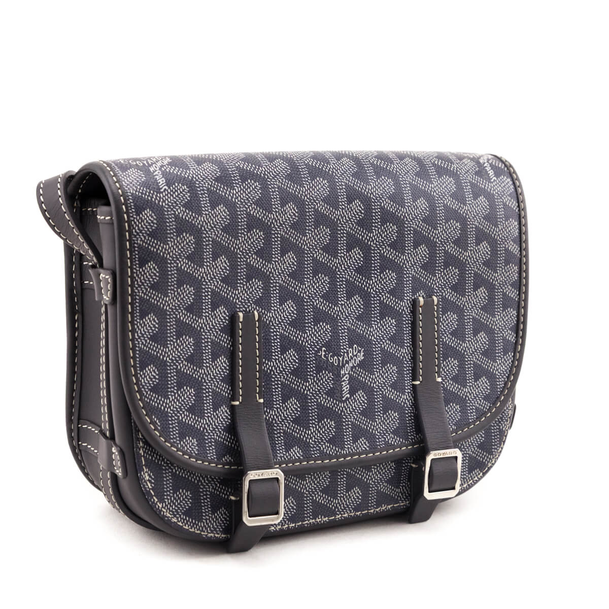 Goyard Grey Goyardine Belvedere PM Messenger Bag