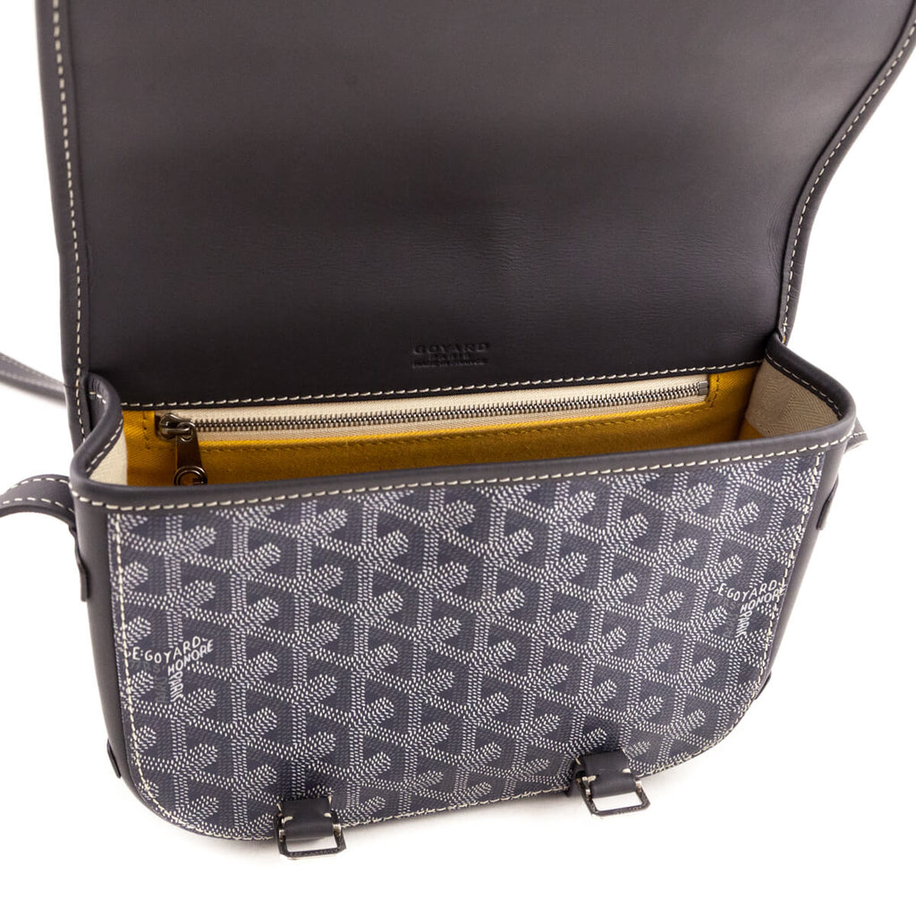 Goyard Grey Goyardine Belvedere PM Messenger Bag