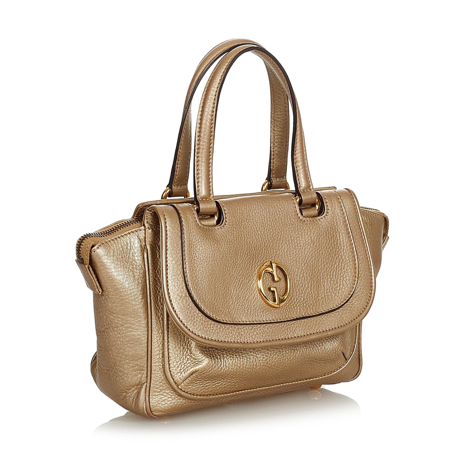 Gucci 1973 Leather Handbag (SHG-24397)