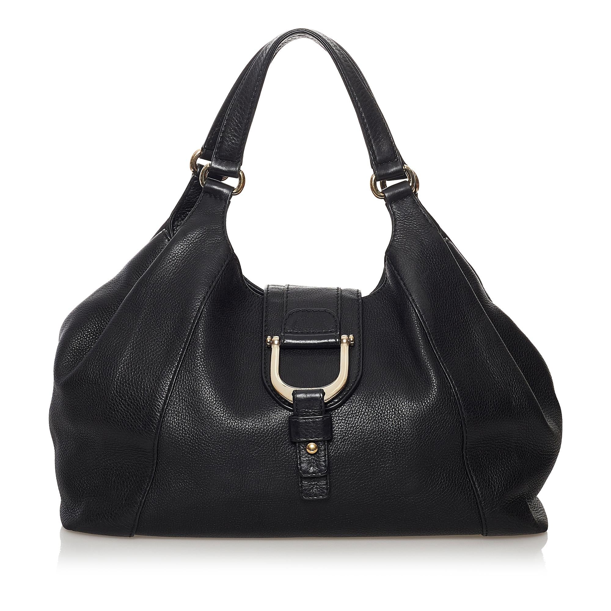 Gucci Abbey D-Ring Leather Shoulder Bag (SHG-32725)
