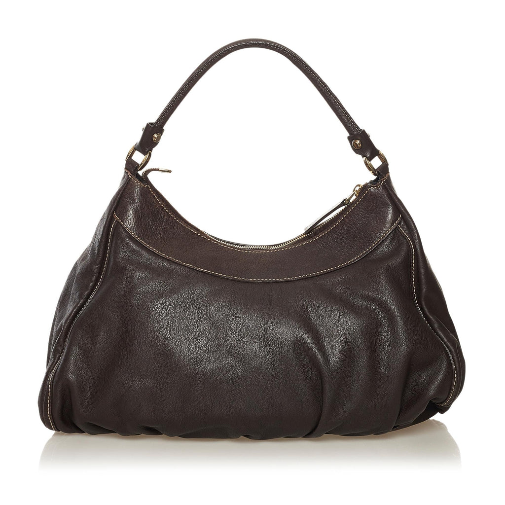 Gucci Abbey D-Ring Leather Shoulder Bag (SHG-34346)