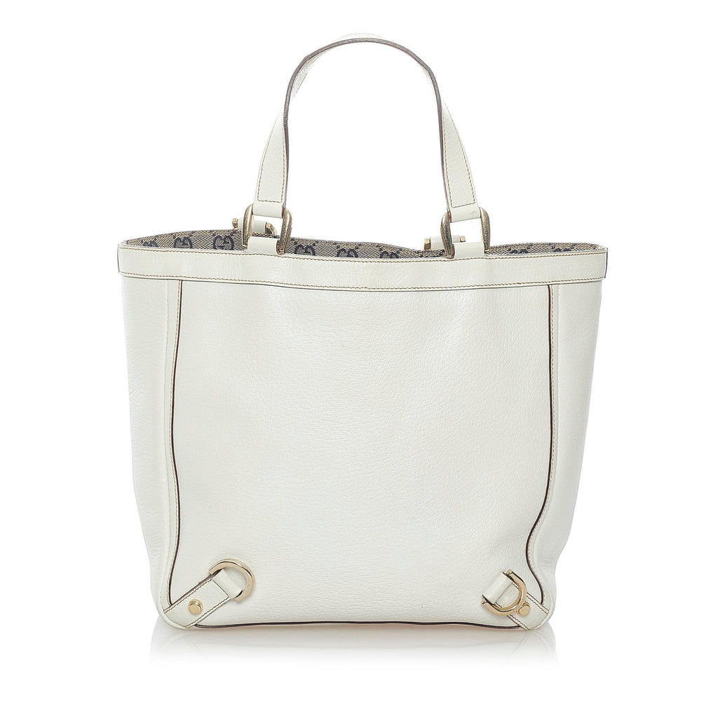 Gucci Abbey-D Ring Leather Tote (SHG-37761)
