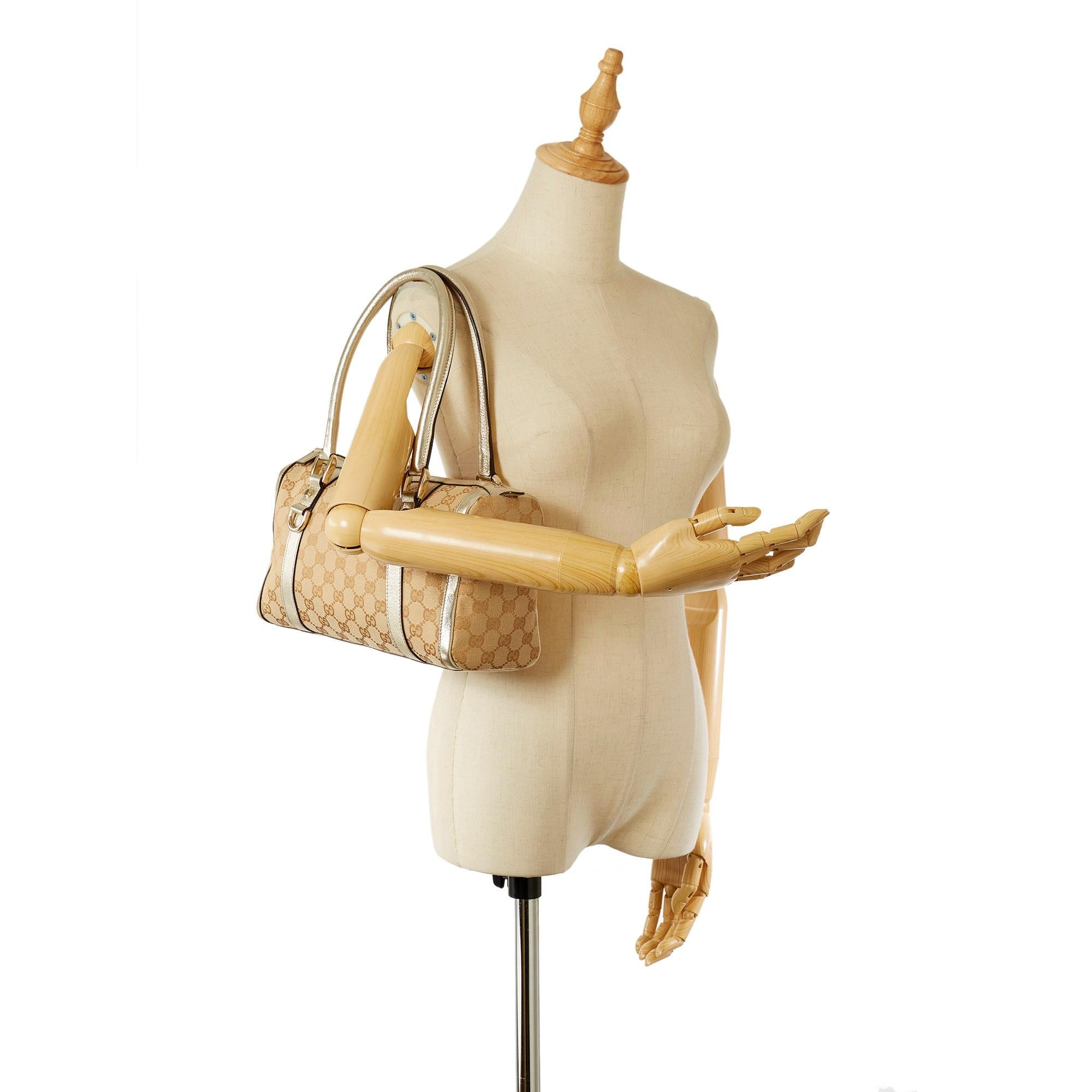 Gucci Abbey GG Canvas Boston Bag (SHG-31972)