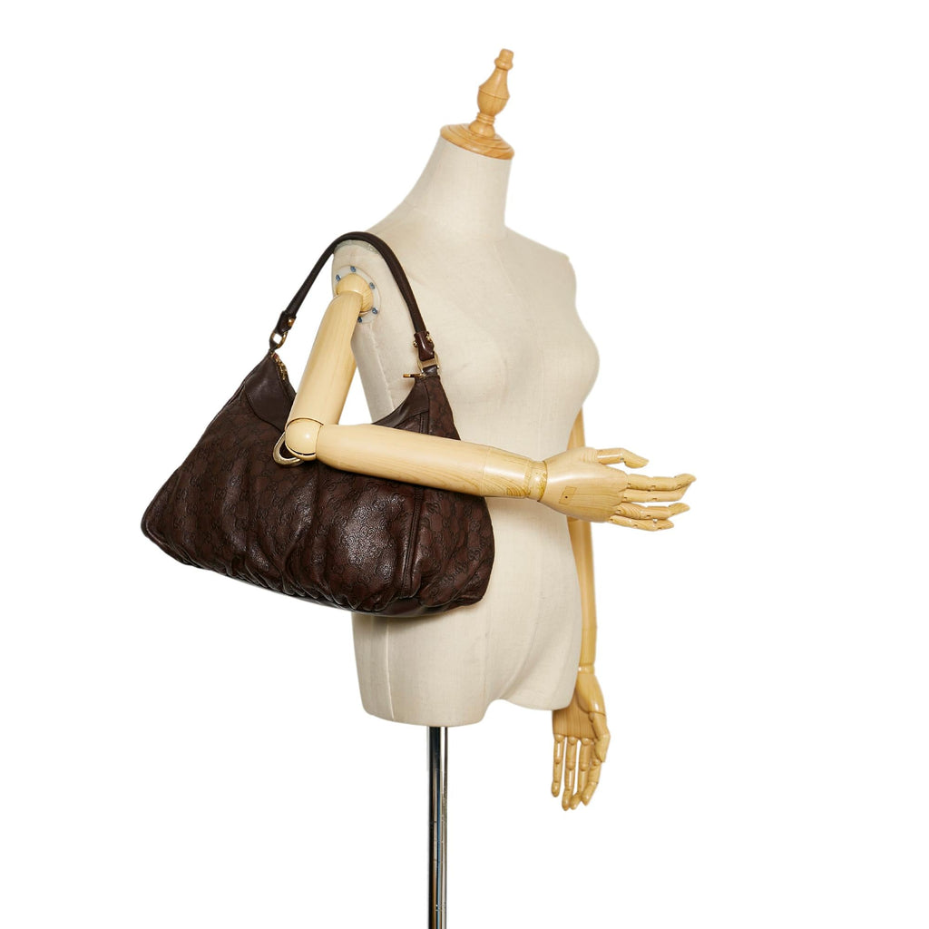 Gucci Abbey Guccissima Shoulder Bag (SHG-35176)