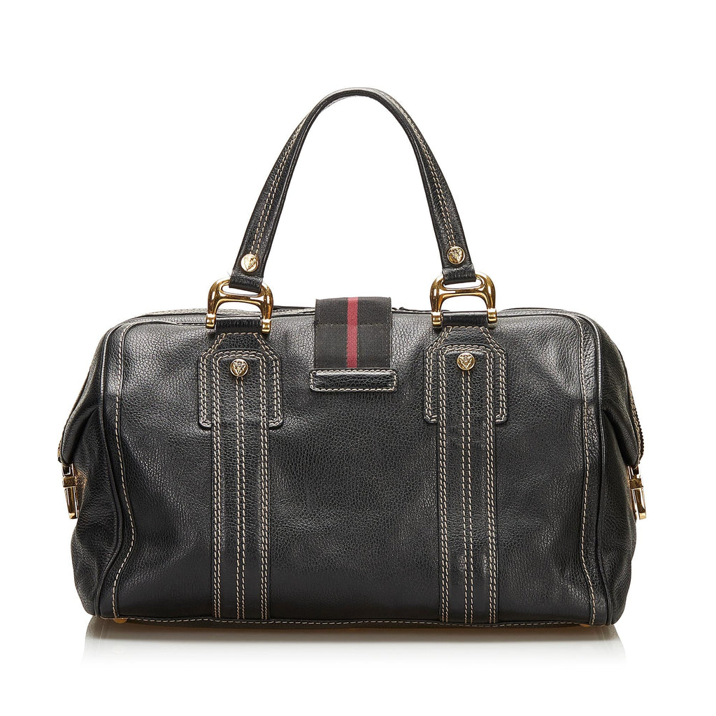 Gucci Aviatrix Leather Boston Bag (SHG-35967)