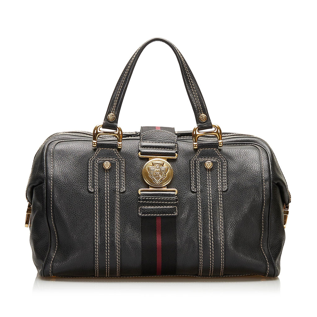 Gucci Aviatrix Leather Boston Bag (SHG-35967)