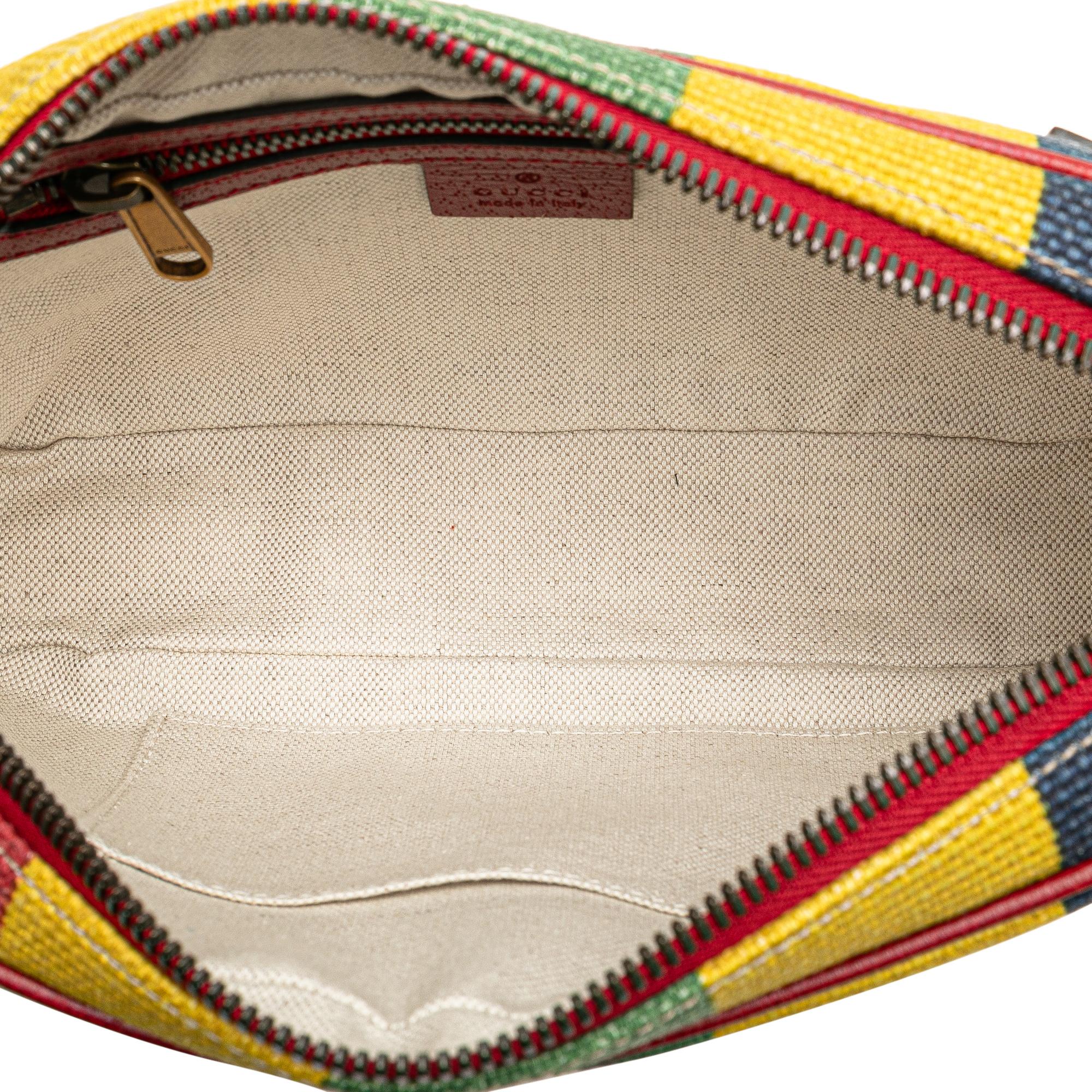 Gucci Baiadera Canvas Stripe Belt Bag
