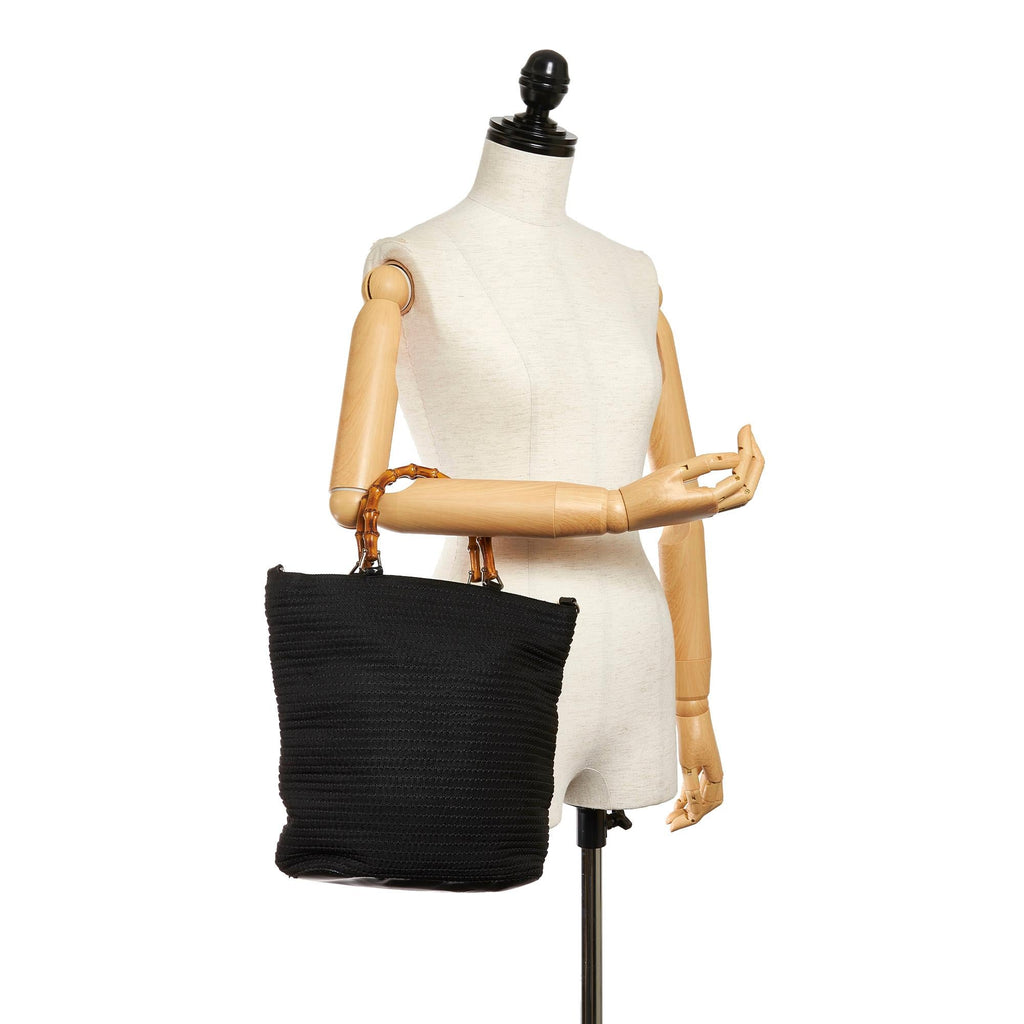Gucci Bamboo Canvas Tote Bag (SHG-37601)