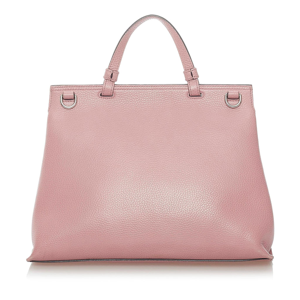 Gucci Bamboo Daily Leather Satchel (SHG-30835)