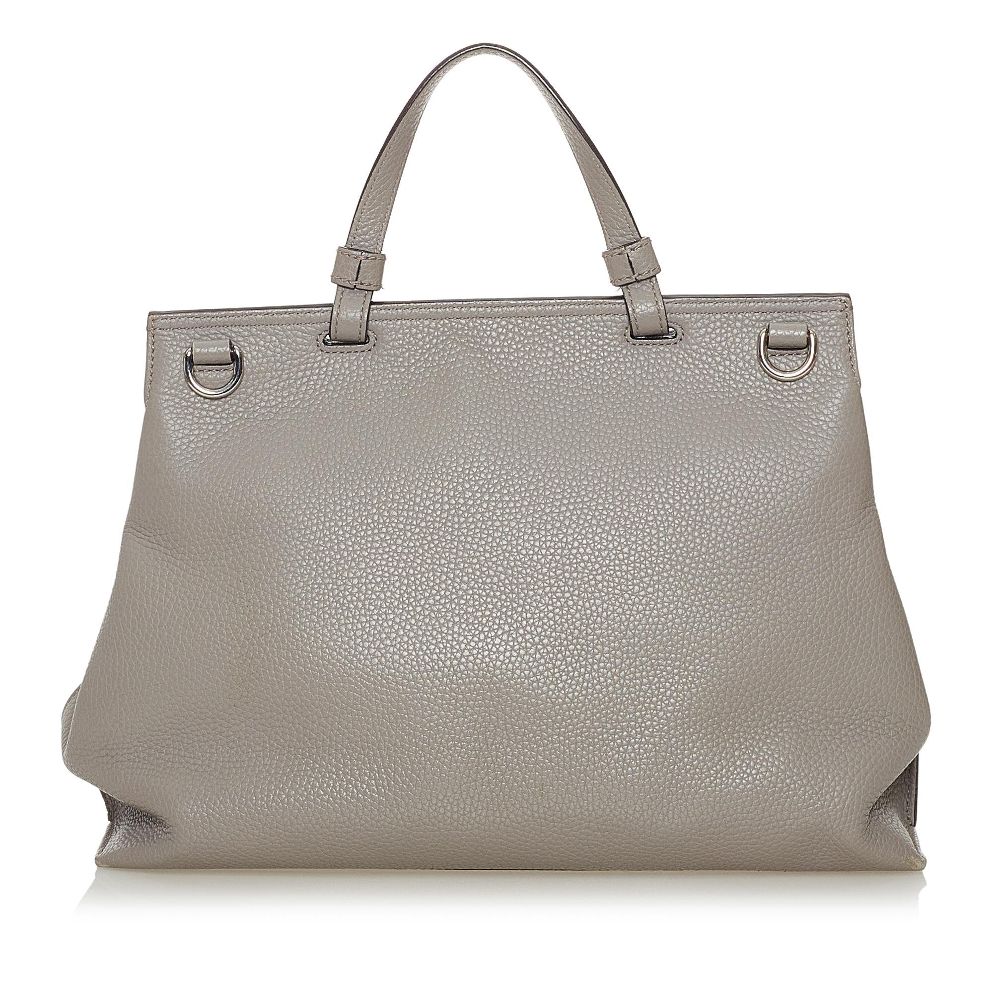 Gucci Bamboo Daily Leather Satchel (SHG-37212)