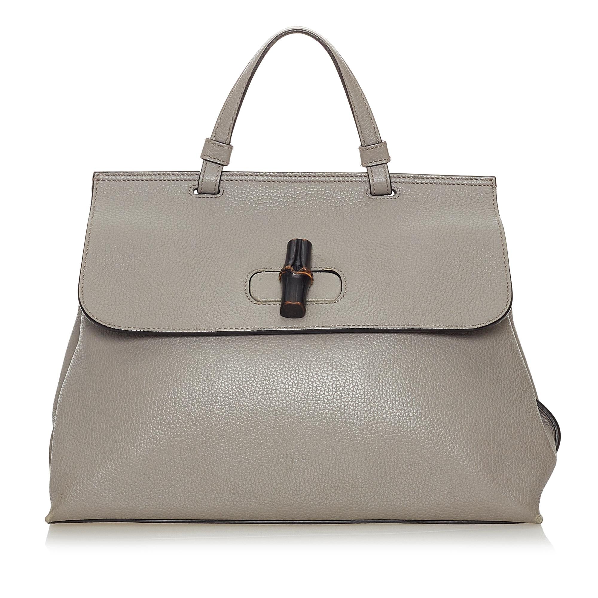 Gucci Bamboo Daily Leather Satchel (SHG-37212)