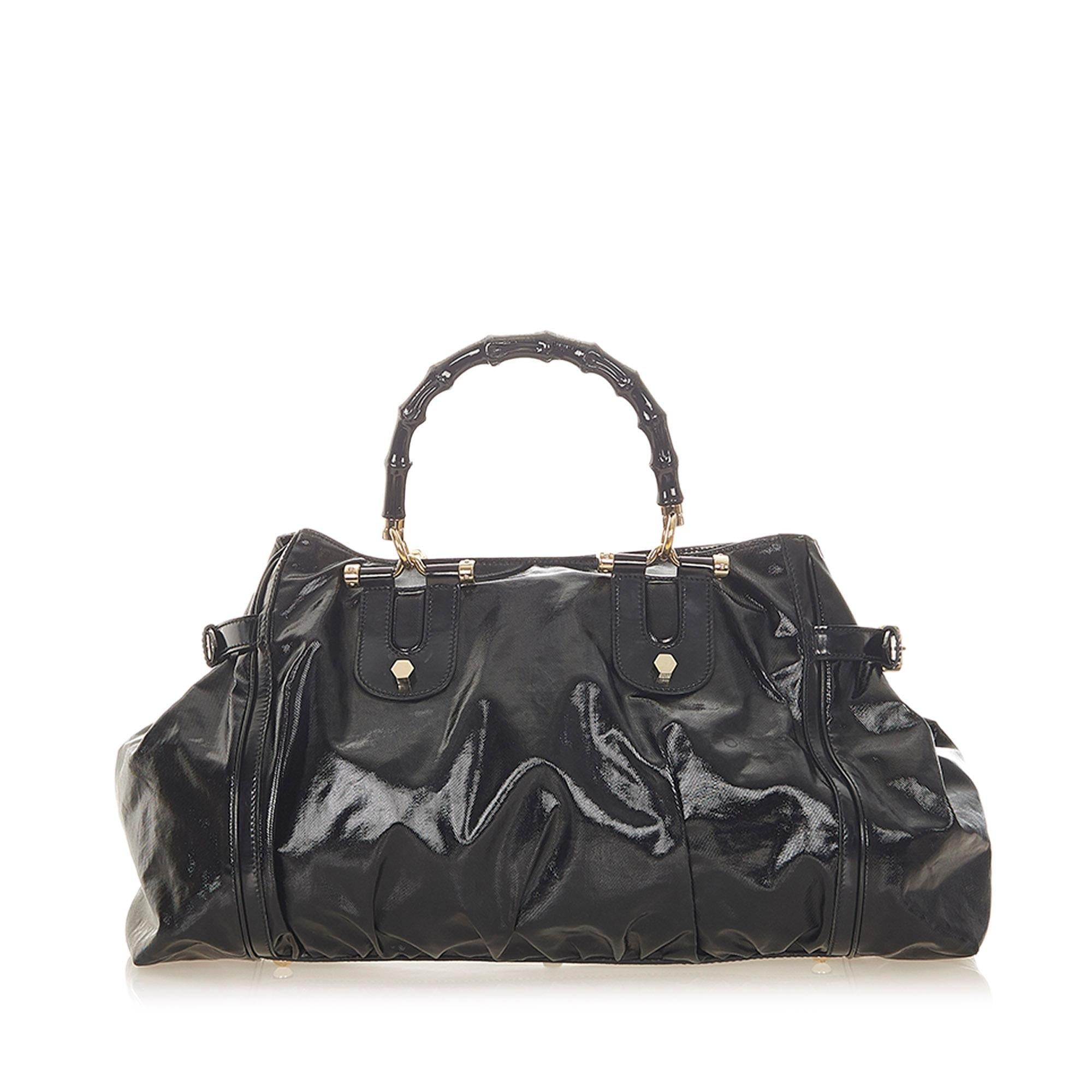 Gucci Bamboo Dialux Pop Handbag (SHG-7LYwON)