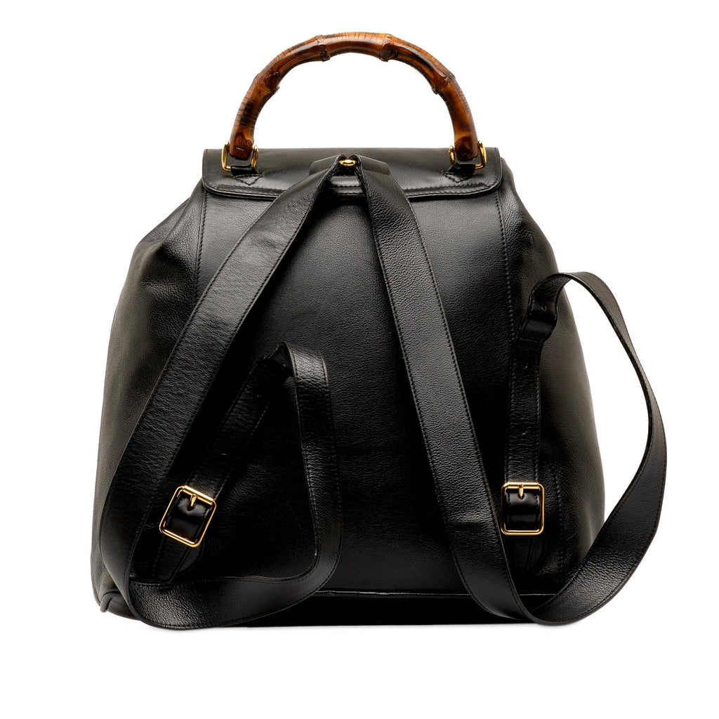 Gucci Bamboo Drawstring Leather Backpack (SHG-b7jhdk)