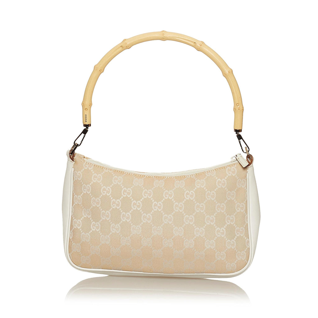 Gucci Bamboo GG Canvas Baguette (SHG-29302)