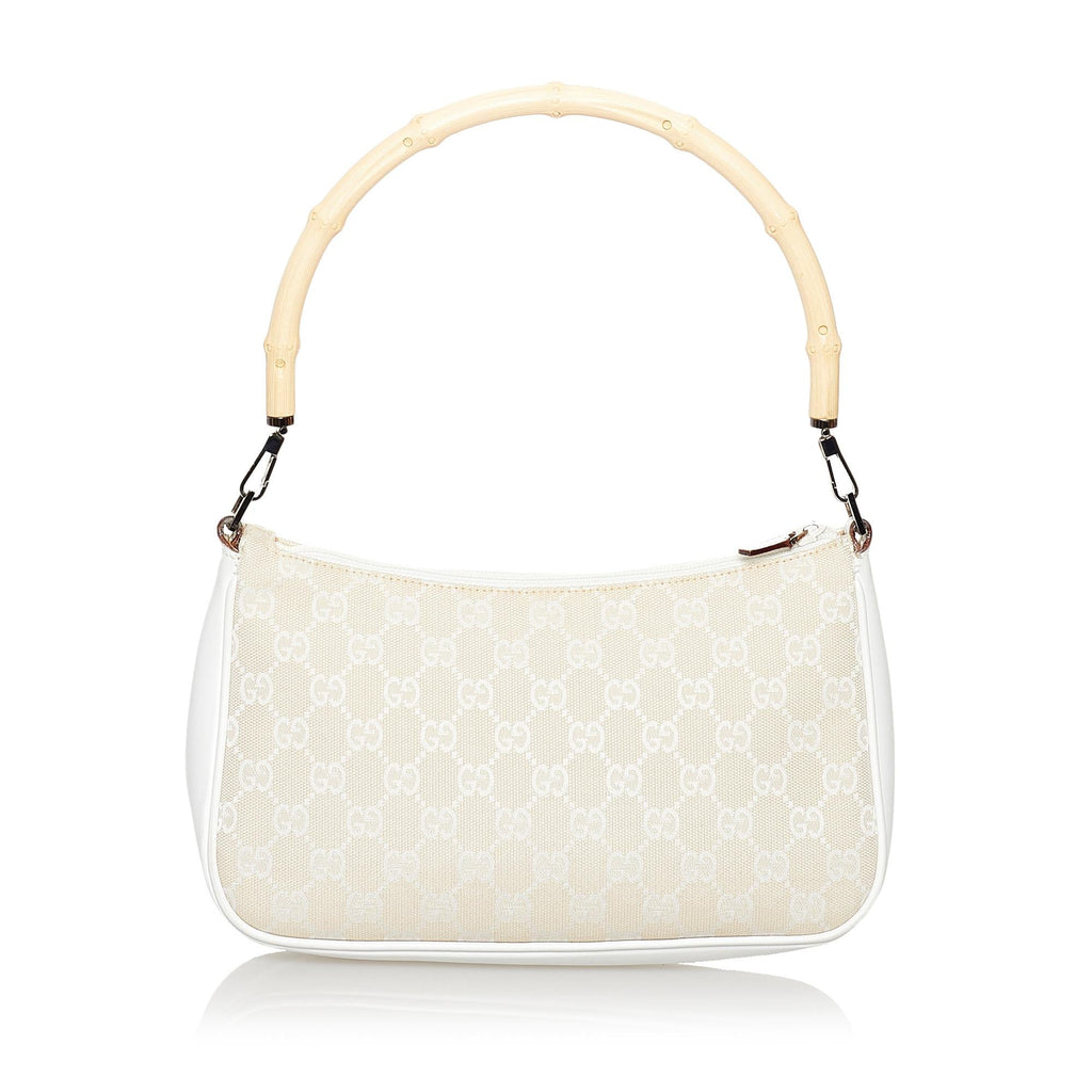 Gucci Bamboo GG Canvas Baguette (SHG-31081)