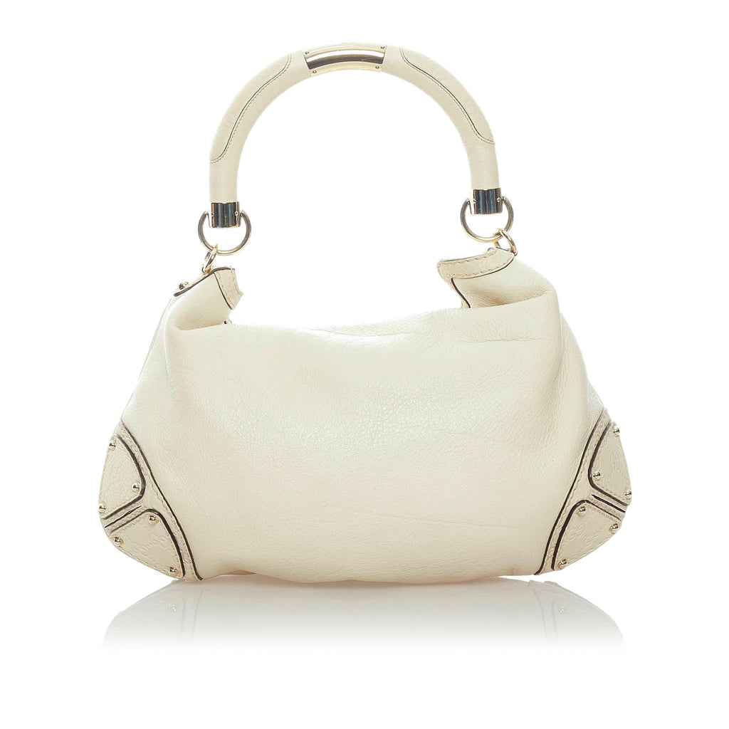 Gucci Bamboo Indy Leather Satchel (SHG-32436)