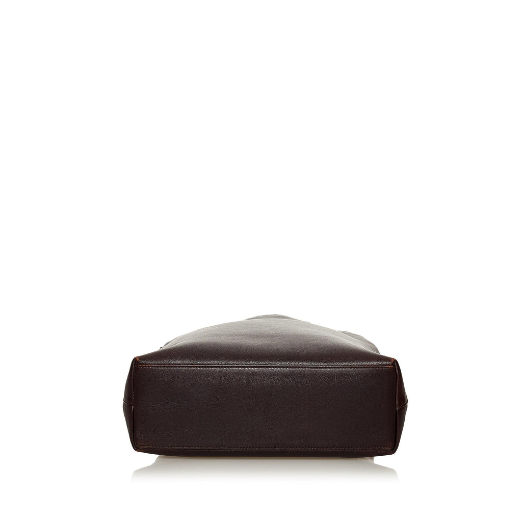 Gucci Bamboo Leather Shoulder Bag (SHG-28393)