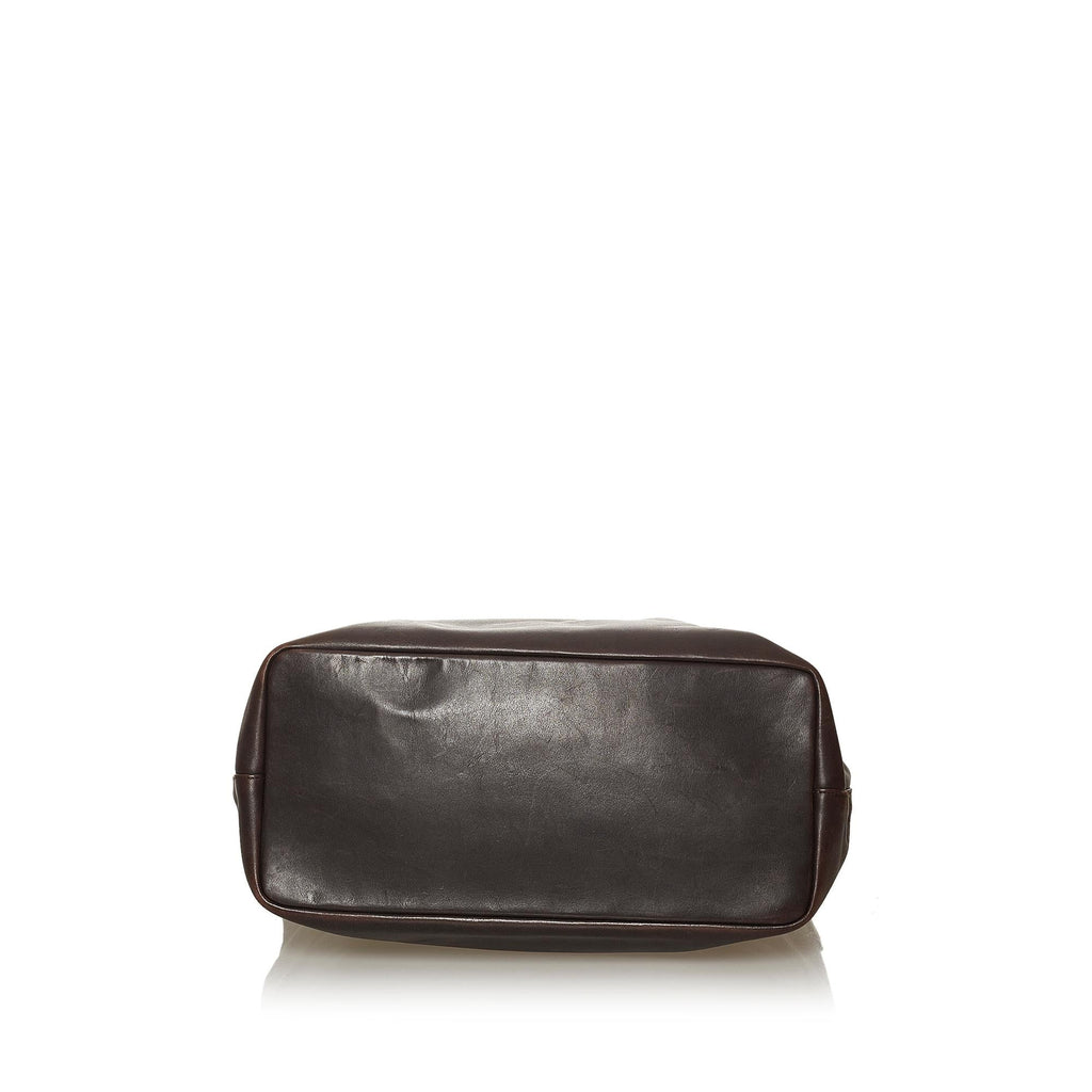 Gucci Bamboo Leather Shoulder Bag (SHG-29052)