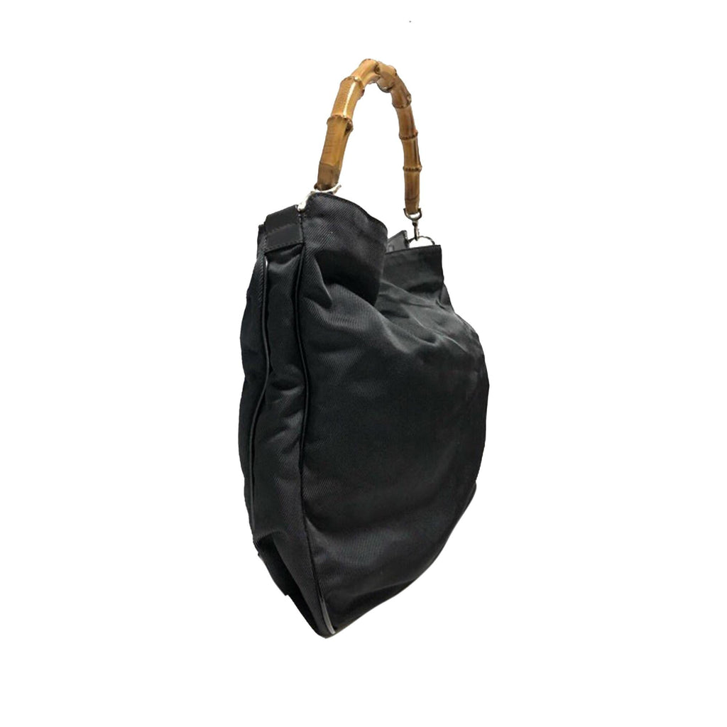 Gucci Bamboo Nylon Satchel (SHG-36141)