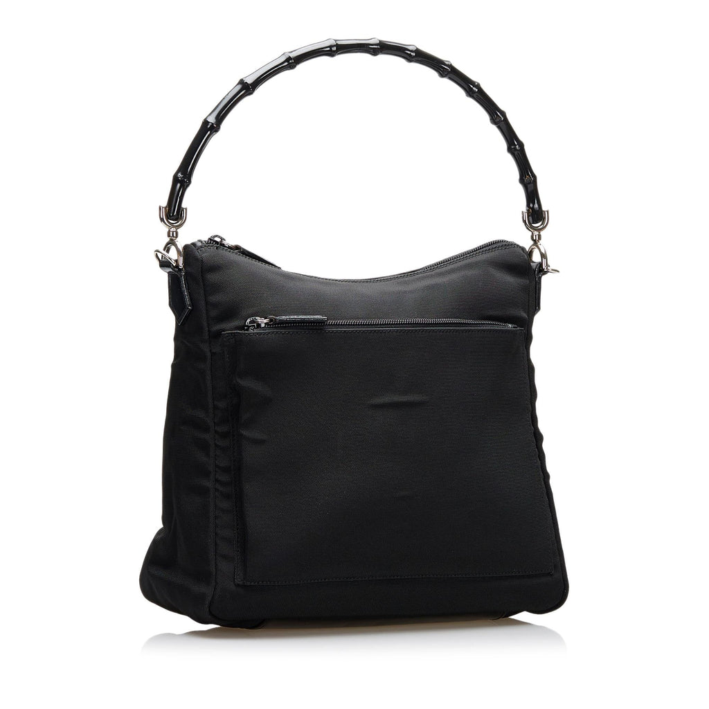 Gucci Bamboo Nylon Satchel (SHG-36702)