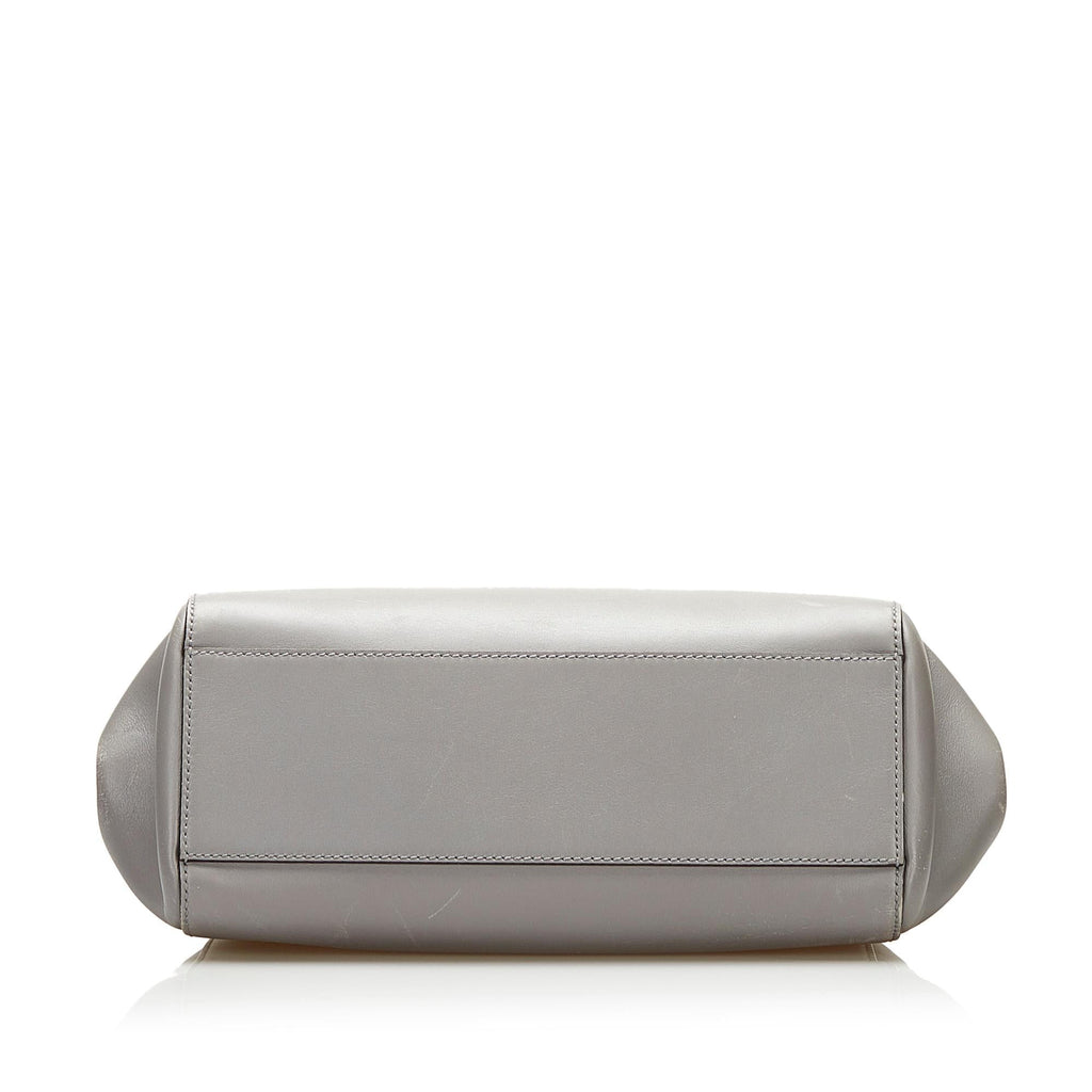 Gucci Bamboo Nymphaea Leather Satchel (SHG-35575)