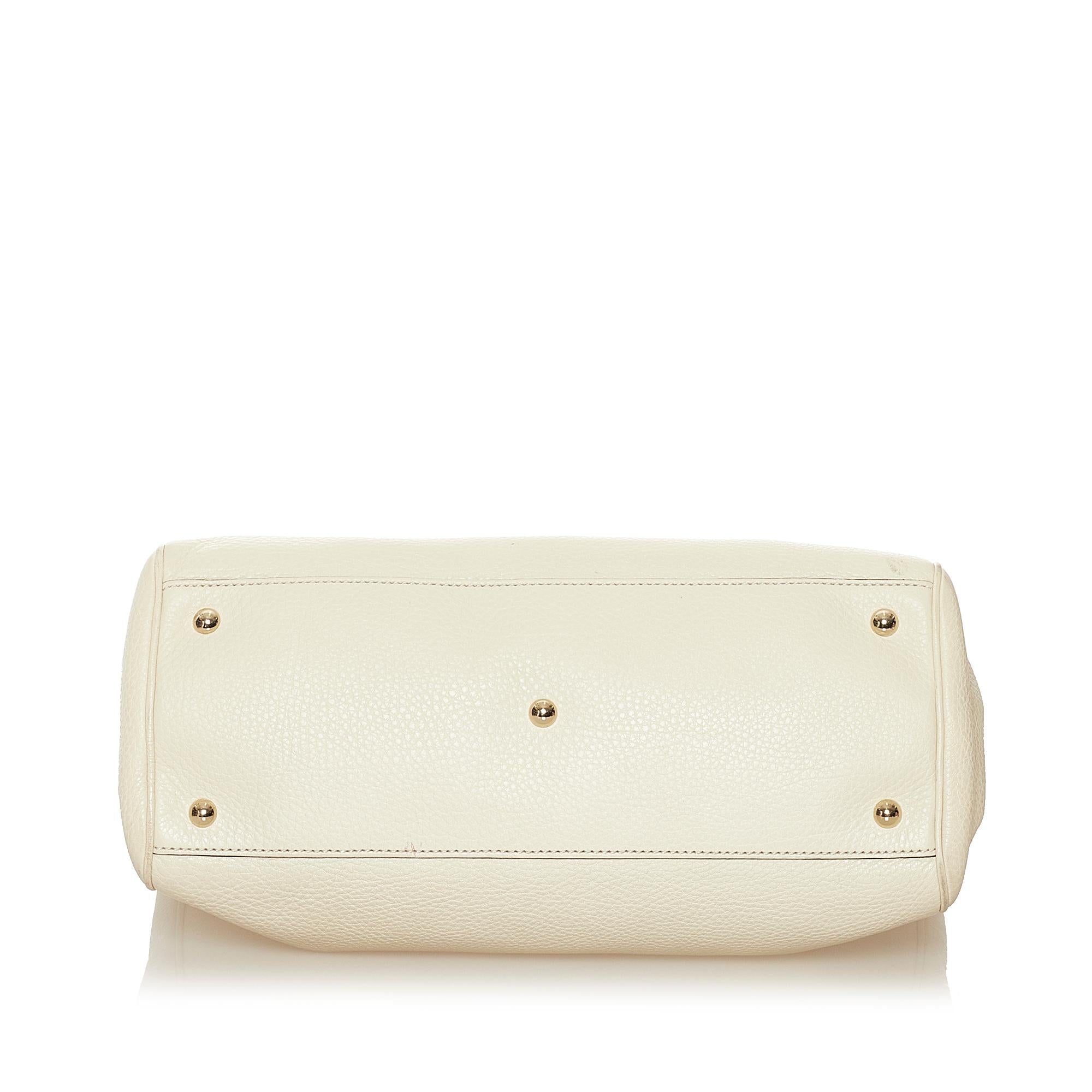 Gucci Bamboo Shopper Leather Satchel (SHG-34372)