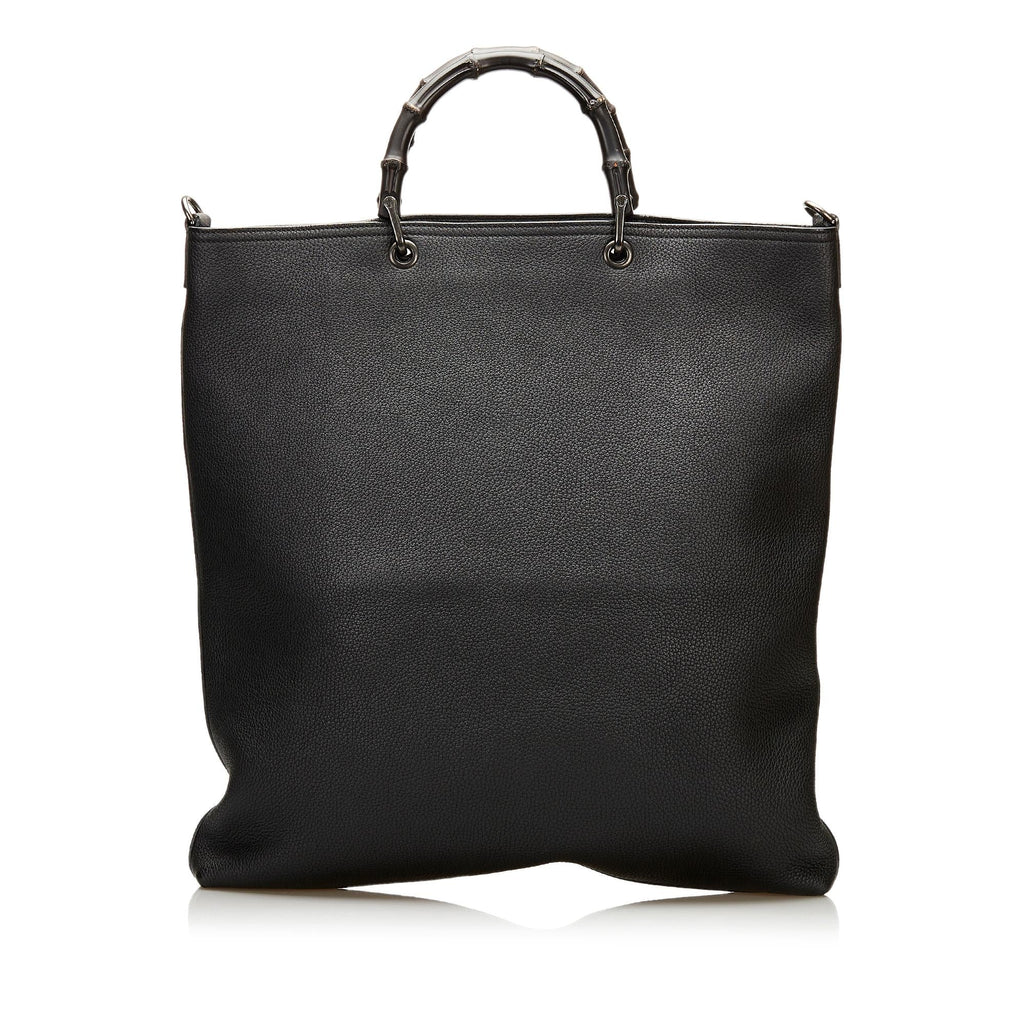 Gucci Bamboo Shopper Leather Satchel (SHG-36139)