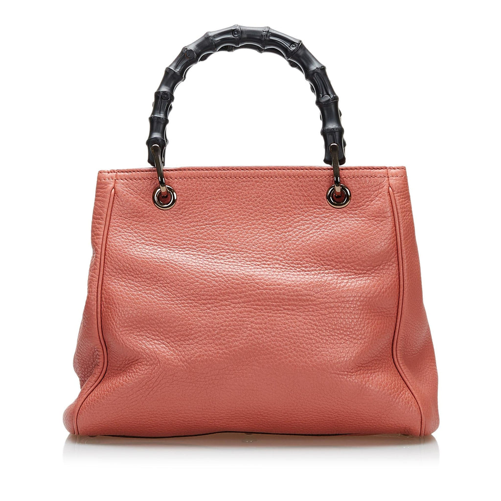 Gucci Bamboo Shopper Leather Satchel (SHG-36701)