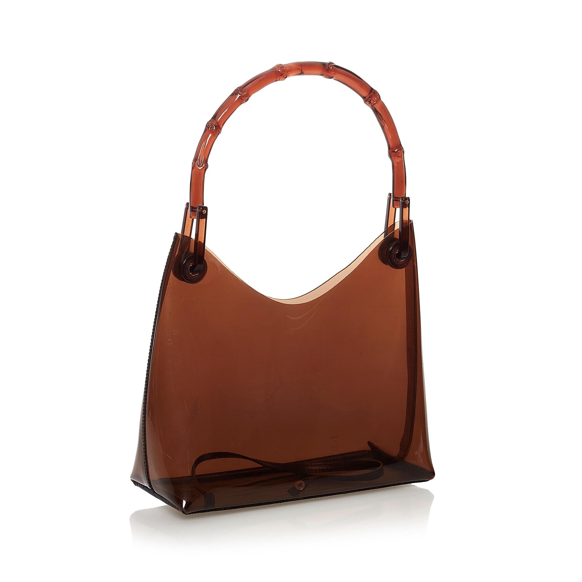 Gucci Bamboo Vinyl Handbag (SHG-32288)