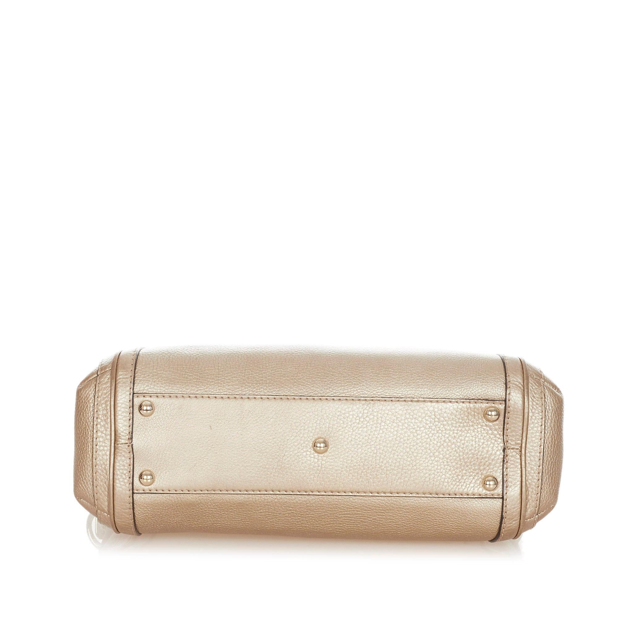 Gucci Bella Leather Satchel (SHG-32132)