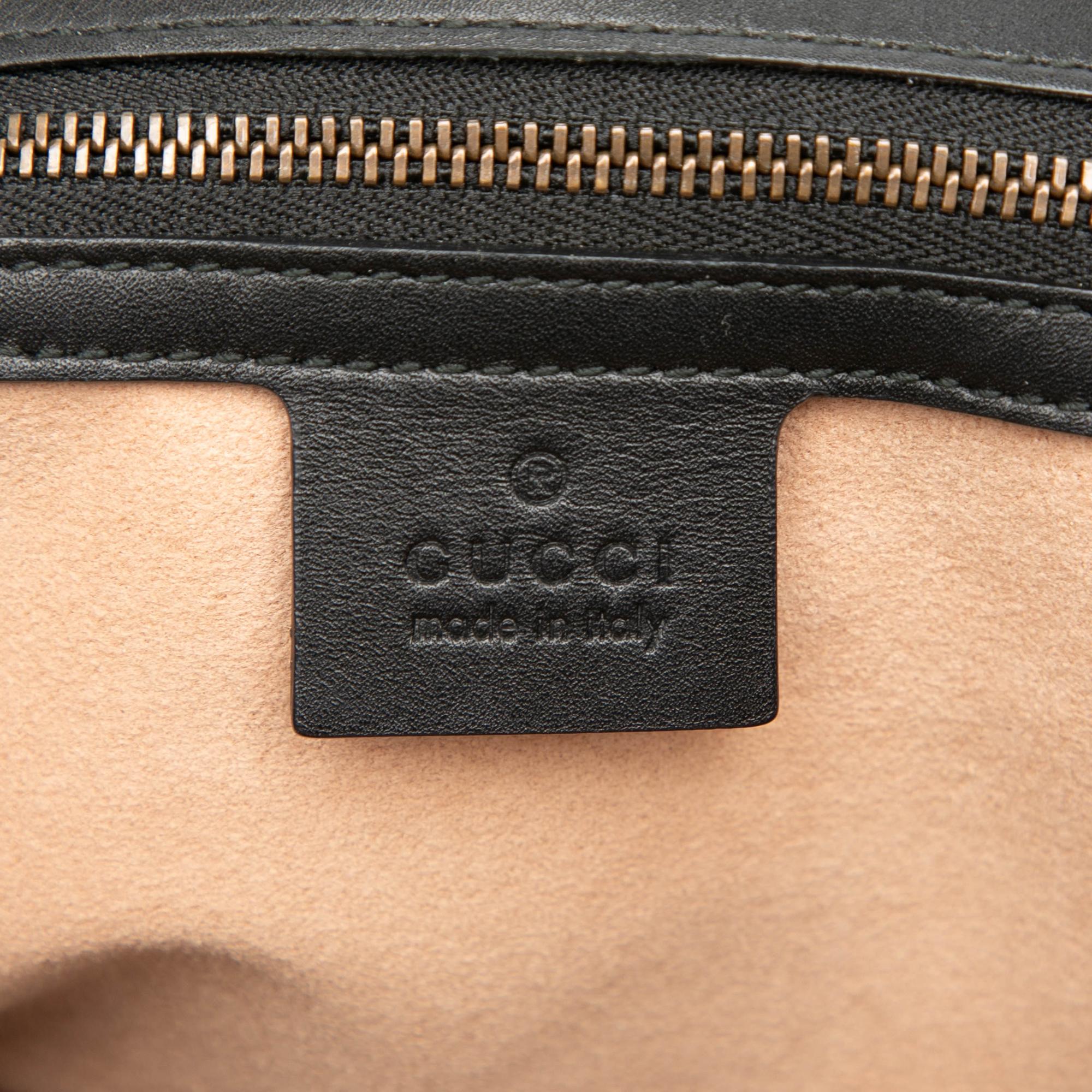 Gucci Bicolor Calfskin Bamboo Trapuntata Queen Margaret Backpack