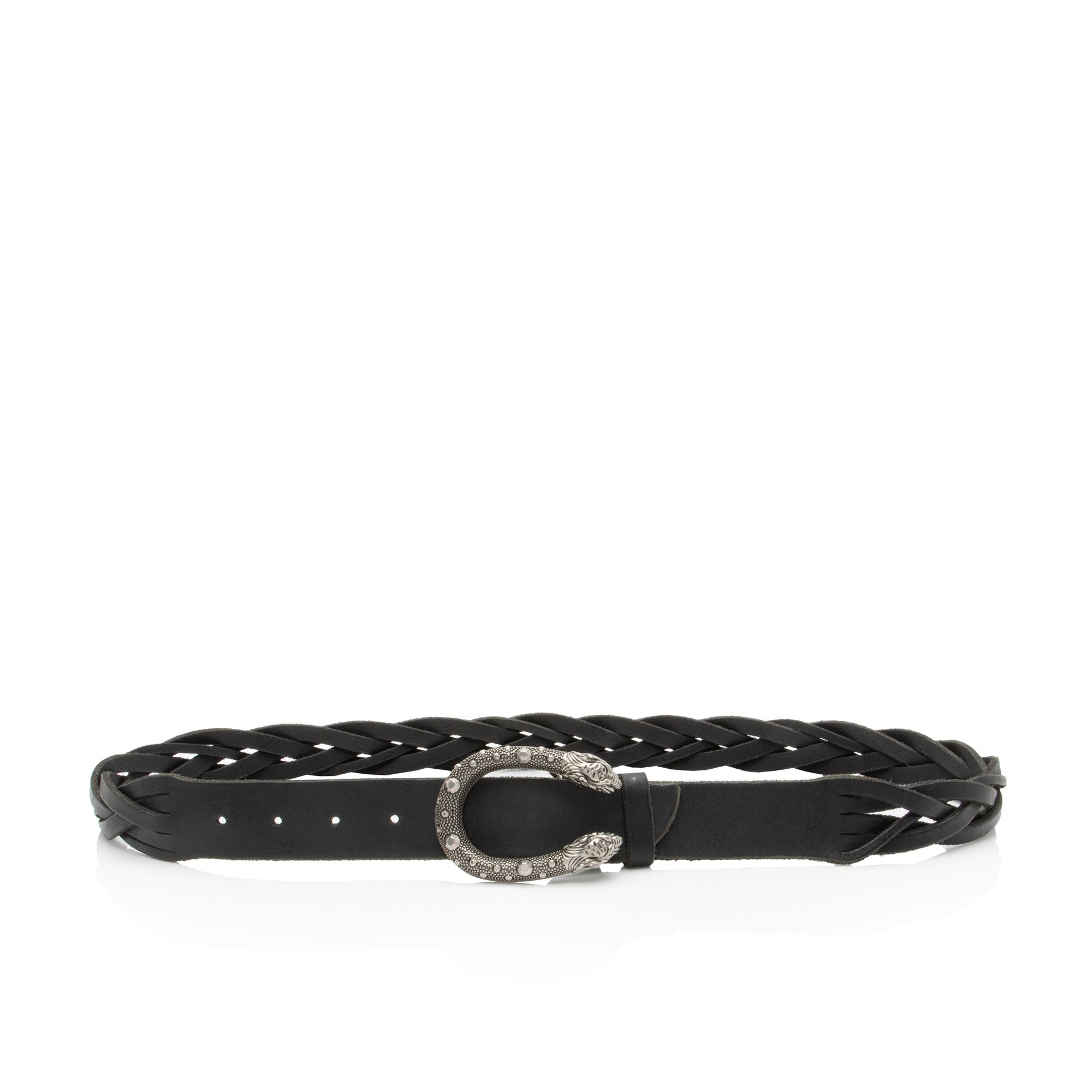 Gucci Braided Distressed Leather Dionysus Belt - Size 38 / 95